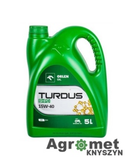 Olej Turdus SHPD 15W/40, 5 l OLJ11151 15W40 QF0805B50
