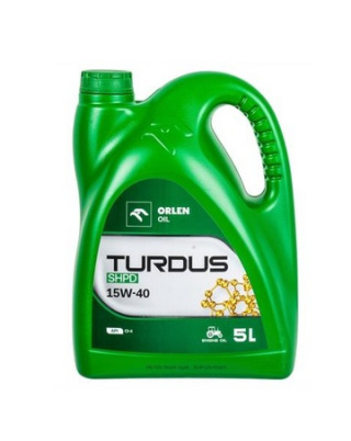 Olej Turdus SHPD 15W/40, 5 l OLJ11151 15W40 QF0805B50