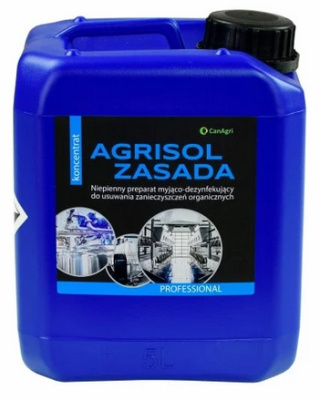 Agrisol zasada 5 kg zasadowy mlexa 01-5072 PŁYN DO DOJARKI