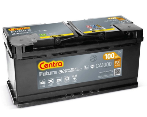 Akumulator Centra Futura, 12 V, 100ah, 900a, Prawy, Ca1000 7200807 A100CF A100FM 3661024014250