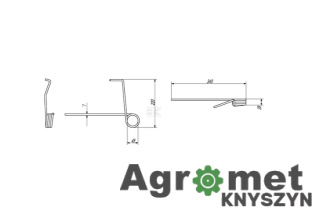 Palec Zagarniający AMAZONE, 340x28x7mm, 34203101010N, 3101010,