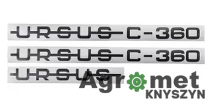 Komplet znaków - emblematów Ursus C-360 Komplet znaków - emblematów Ursus C-360