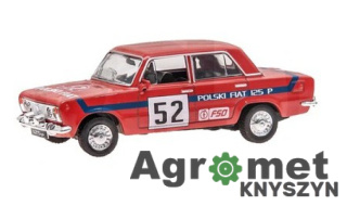 Fiat 125P Rally ZABAWKA KOLEKCJA PRL 62790038 czerwony