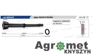 Guma strzykowa Spaggiari typ Alfa Laval MC-11 92832801 11 mm, 4szt 015739 0-659 0659 MC11