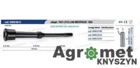Guma strzykowa typ Westfalia WK2 7022.2725.010 – 25 mm / 9 mm, 4 sztuki, Spaggiari