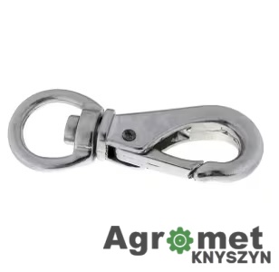 Karabińczyk zatrzaskowy z okrętką Ø 12 mm (Kramp, Nr 1554082501) Karabińczyk zatrzaskowy z okrętką Ø 12 mm (Kramp, Nr 1554082501)