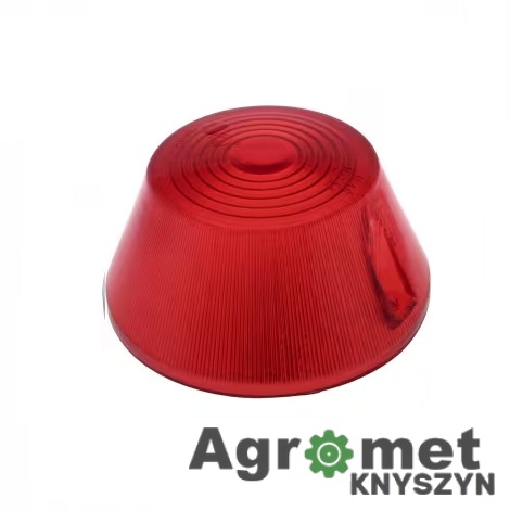 Klosz lampy niski WE-92, czerwony Klosz lampy niski WE-92, czerwony