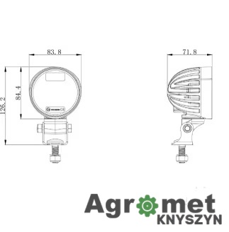 Lampa Robocza Led, Okrągła 40w