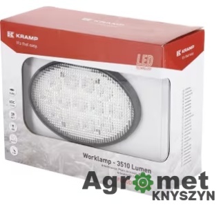 Lampa Robocza Owalna Led, 39w 3510lm Światło Rozproszone