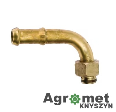 Kolanko mosiężne do pompy opryskiwacza fi 19 mm z nakrętką (4034000046) Kolanko mosiężne do pompy opryskiwacza fi 19 mm z nakrętką (4034000046)