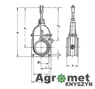 Kołnierzowy Zawór Suwakowy Mz, 5"
