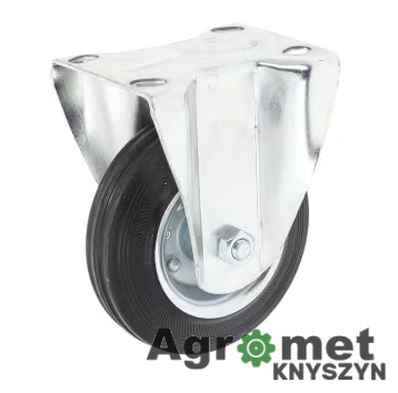 Koło stałe metalowo-gumowe 200 mm – stal ocynkowana, nośność 200 kg
