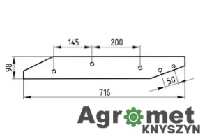 Płoza Prawa długa UNIA Vis24 XXL ( STAL BOROWA ) , 6911067930010, 1067930010GM, 1067930010, Płoza Prawa długa UNIA Vis24 XXL ( STAL BOROWA ) , 6911067930010, 1067930010GM, 1067930010,