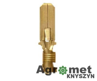 Końcówka przewodu nasadkowa płaska męska E-2,5, 2.5 mm², 6.3 mm, z zaczepem,