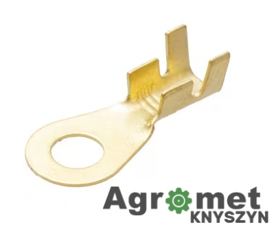 Końcówka przewodu oczkowa M6 2.5 mm² bursztynowa nieizolowana | 1440000113