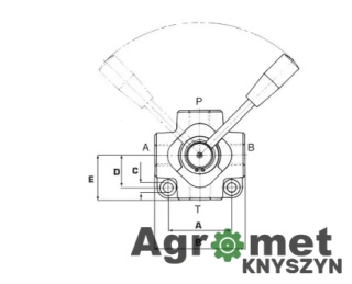 Kurek 4-Drogowy, Otwór D 3/8 Bsp