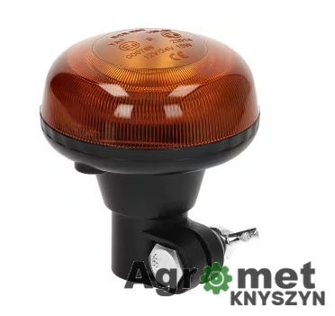 Lampa błyskowa LED niska Kramp 15W 12/24V, pomarańczowa, na uchwyt DIN (LA20093)