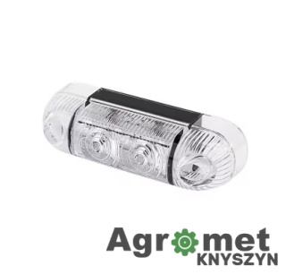 Lampa Obrysowa 2 Led, 282 Przednia Biała 12/24v