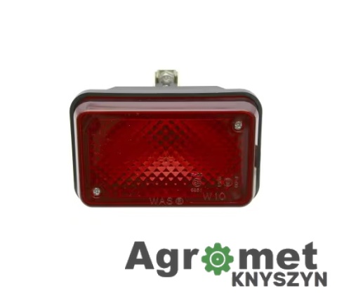 Lampa przeciwmgielna Wesem – prostokątna, czerwona, 12/24V