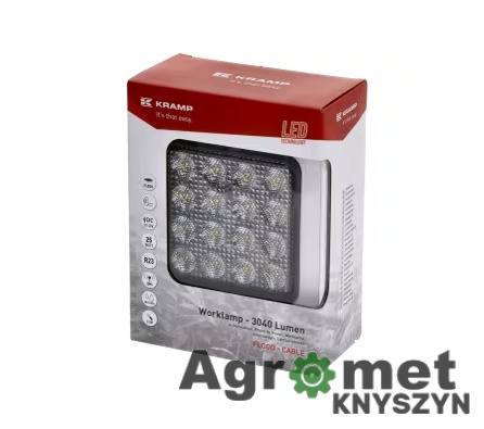 Lampa Robocza LED Kramp – Kwadratowa, 25W, 3040lm – Optymalne Oświetlenie Otoczenia