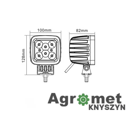 Lampa Robocza LED Kramp – 42W, 3780lm – Szeroki Kąt Widzenia i Pancerna Trwałość
