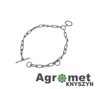 ŁAŃCUCH OBOROWY STANOWISKOWY 6 Z KÓŁKIEM Obejma naszyjna łańcuchowa