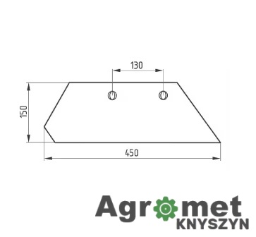 Lemiesz Lewy Mølbro 16" (96-091) – Wysokiej Jakości Zamiennik do Överum, Kongskilde, MF