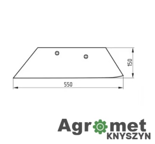 Lemiesz 16", Prawy 80605-93
