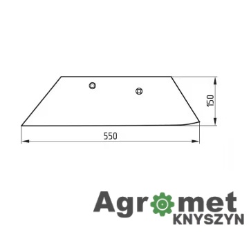 Lemiesz Prawy Mølbro 16" (80605-93) – Wysokiej Jakości Zamiennik do Pługów Överum