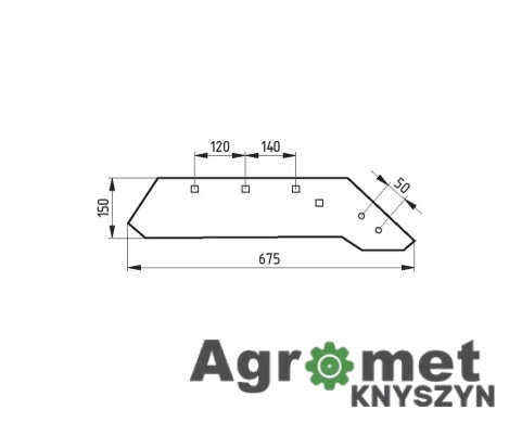 Lemiesz Prawy do Pługa Unia VIS / Ibis (VIS 09) – Pod Dłuto