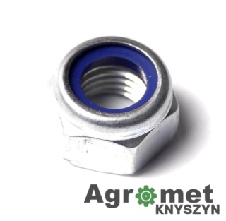 NAKRĘTKA Z WKŁADKĄ 16X1,5 15141 9851615 Nakrętka 9851615 samohamowna DIN985 stalowa ocynk kl. 8 M16x1.50