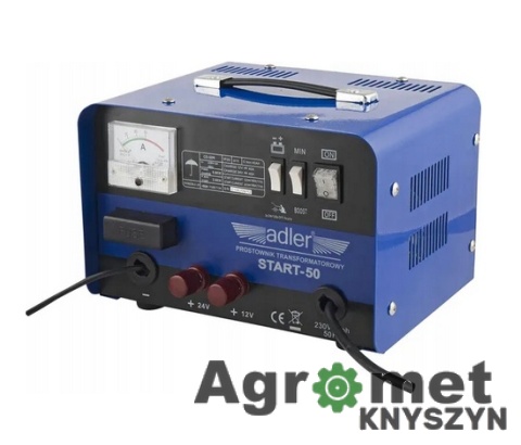 Prostownik z Rozruchem 12/24V – Adler START-50 (180A)
