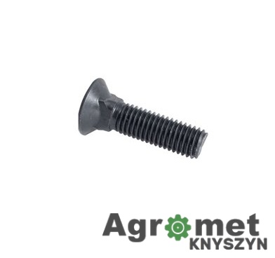 Śruba Płużna M12x30 kl. 10.9 – Do Lemiesza Profesjonalna śruba płużna z łbem stożkowym i kwadratowym podsadzeniem.