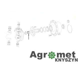 TULEJKA FENDT F138314020311 32 X 28 X 29.7 MM 25/6462-9 72760023 28X32X29 04322272 3216585R1 4322272 L35600