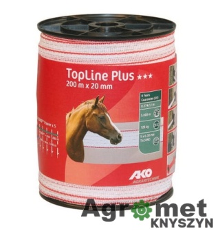 Taśma ogrodzeniowa BASIC, 200m x 20mm, pomarańczowa, Kerbl 11-0618 110618 441527 Taśma Ogrodzeniowa Top Line Plus, 20 Mm X 200 M