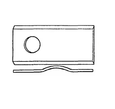 Nożyk Kosiarki Czeskiej  VGCM120KR 105x47x3 mm Otwór 21 mm 