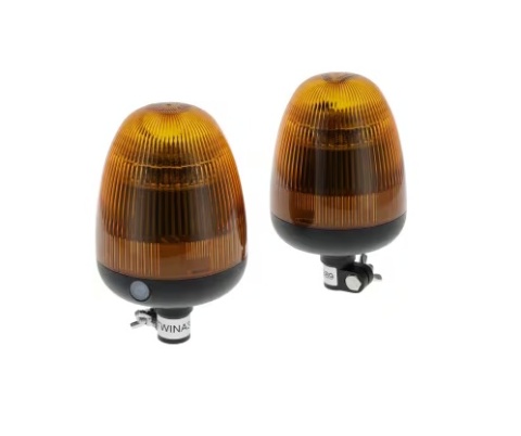 Zestaw lamp błyskowych LED z funkcją synchronizacji TWIN, 12-24V na uchwyt, elastyczna